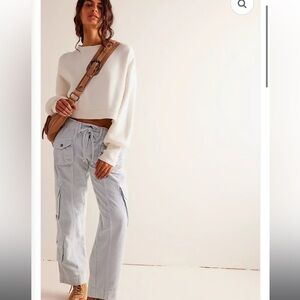 Free People Tahiti Cargo Pants Utility
Cord Jeans Light Blue